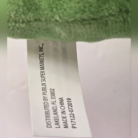 Plush Dinosaur Toy with Green and Orange Accents - Picture 6 of 7